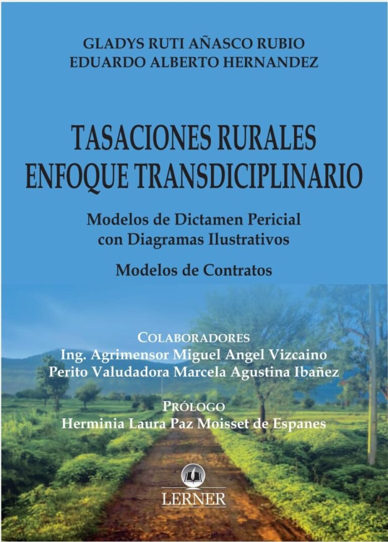 TASACIONES RURALES ENFOQUE TRANSDISIPLINARIO