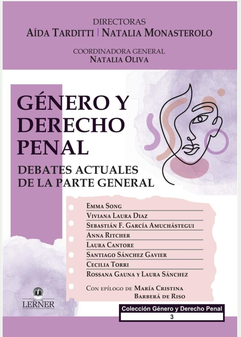 GÉNERO Y DERECHO PENAL TOMO 3